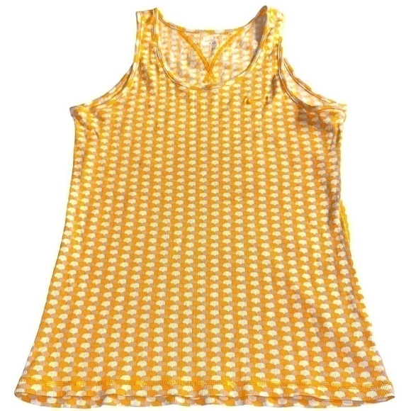 NIKE PATTERNED YELLOW FITTED TANK TOP SIZE XXL - Picture 1 of 5
